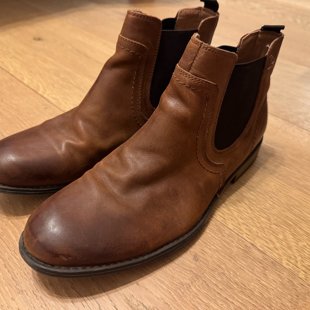 Jump Men's Brown Leather Loafers